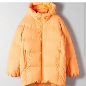 TNA Orange Puffer Jacket